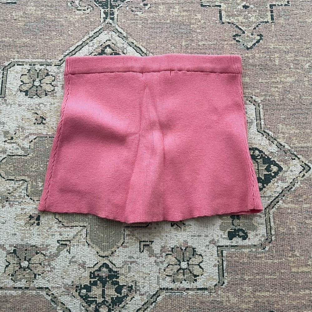 F21 Ribbed Knit Skort - Picture 3 of 5
